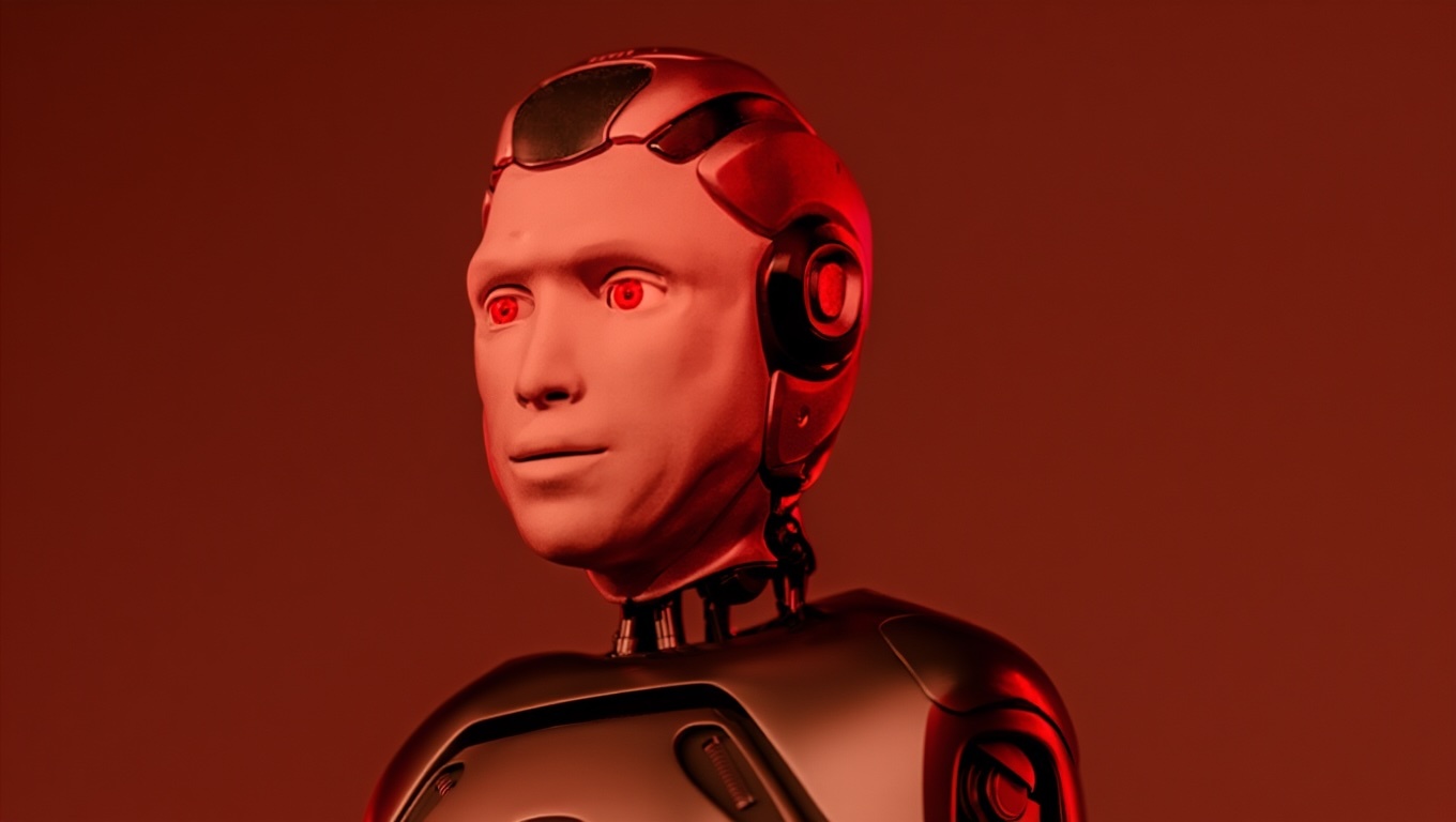'Putin lookalike' robot face-plants