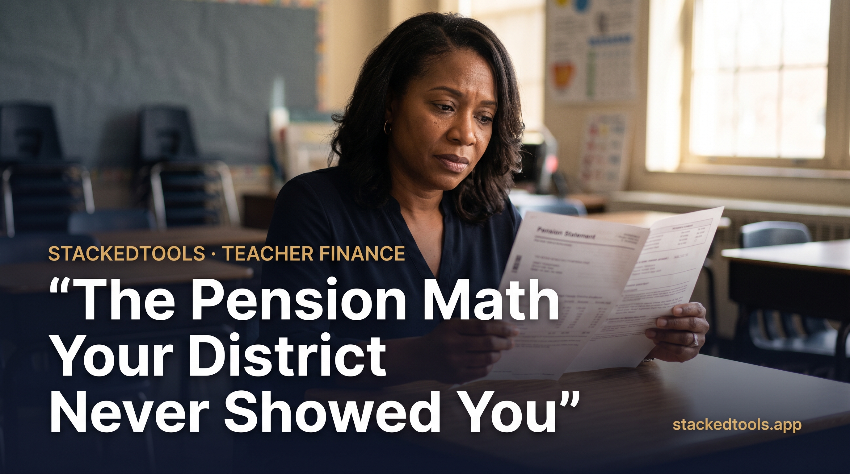 The Teacher Pension Math Your District Never Showed You