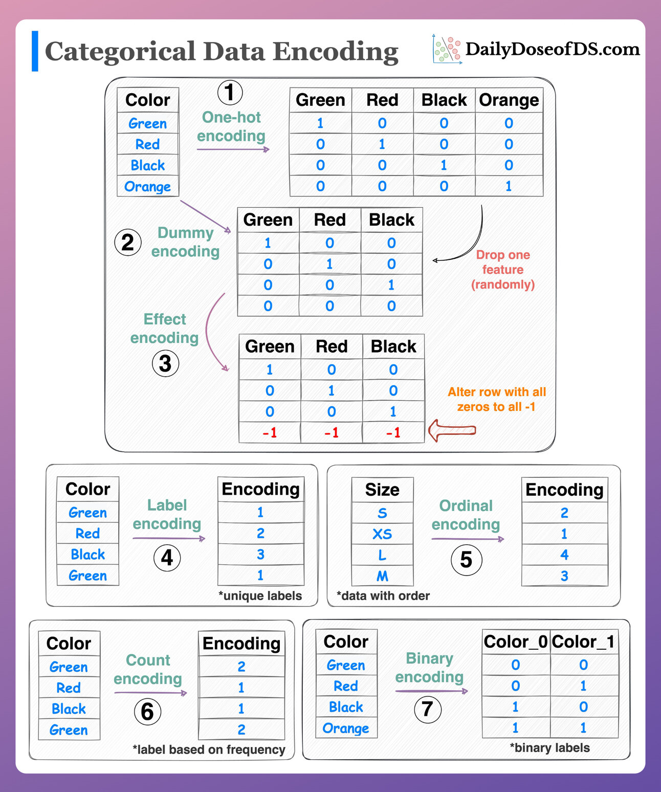 7 Must-know Techniques for Encoding Categorical Features