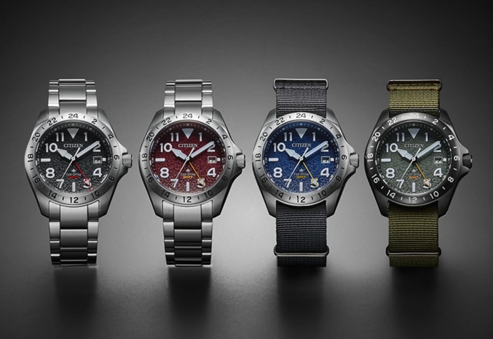 Citizen's 39.5mm Promaster Land GMT Gets New Colors; Mido's Rose
