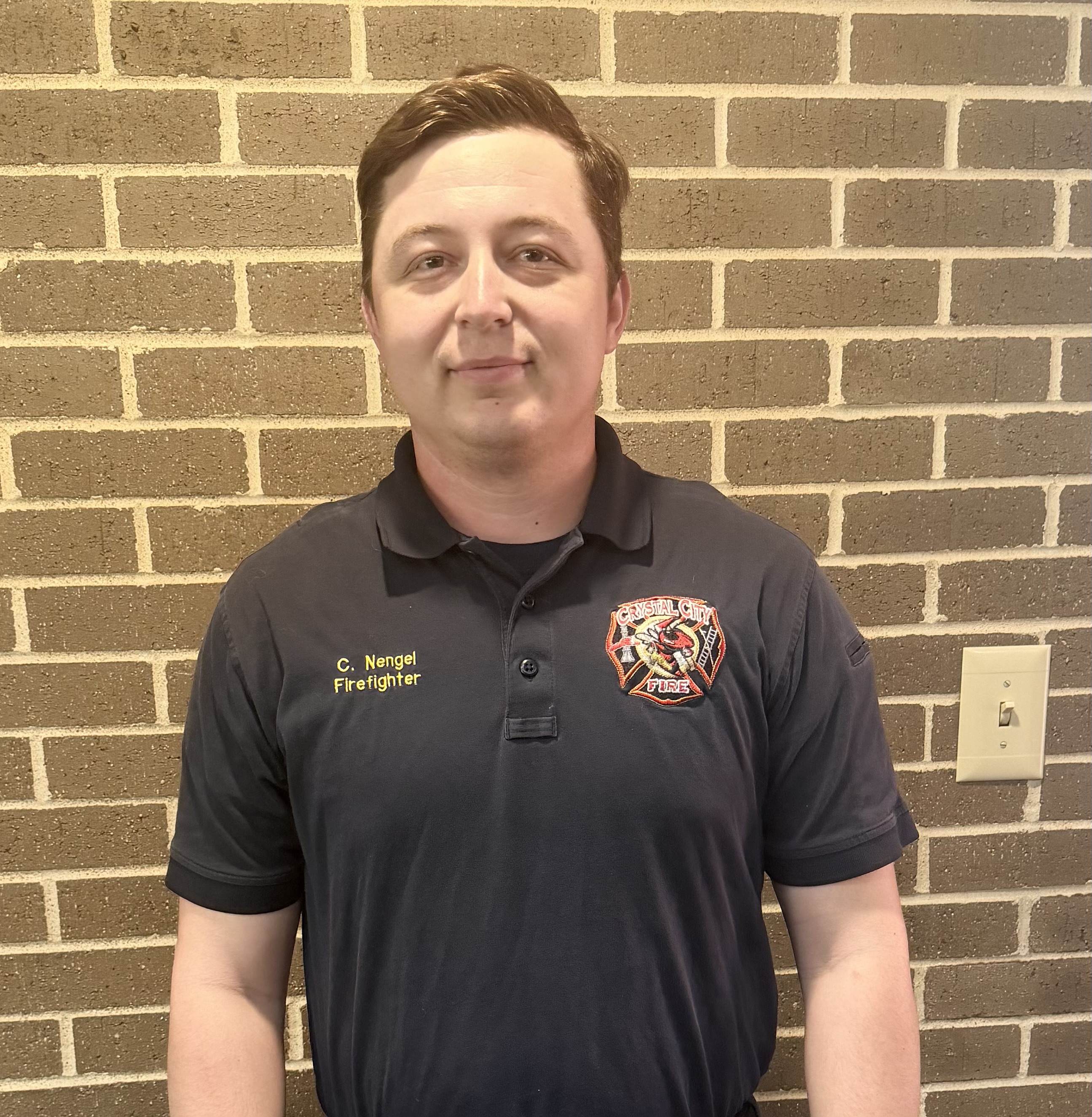 Corey Nengel with the Crystal City Fire Department
