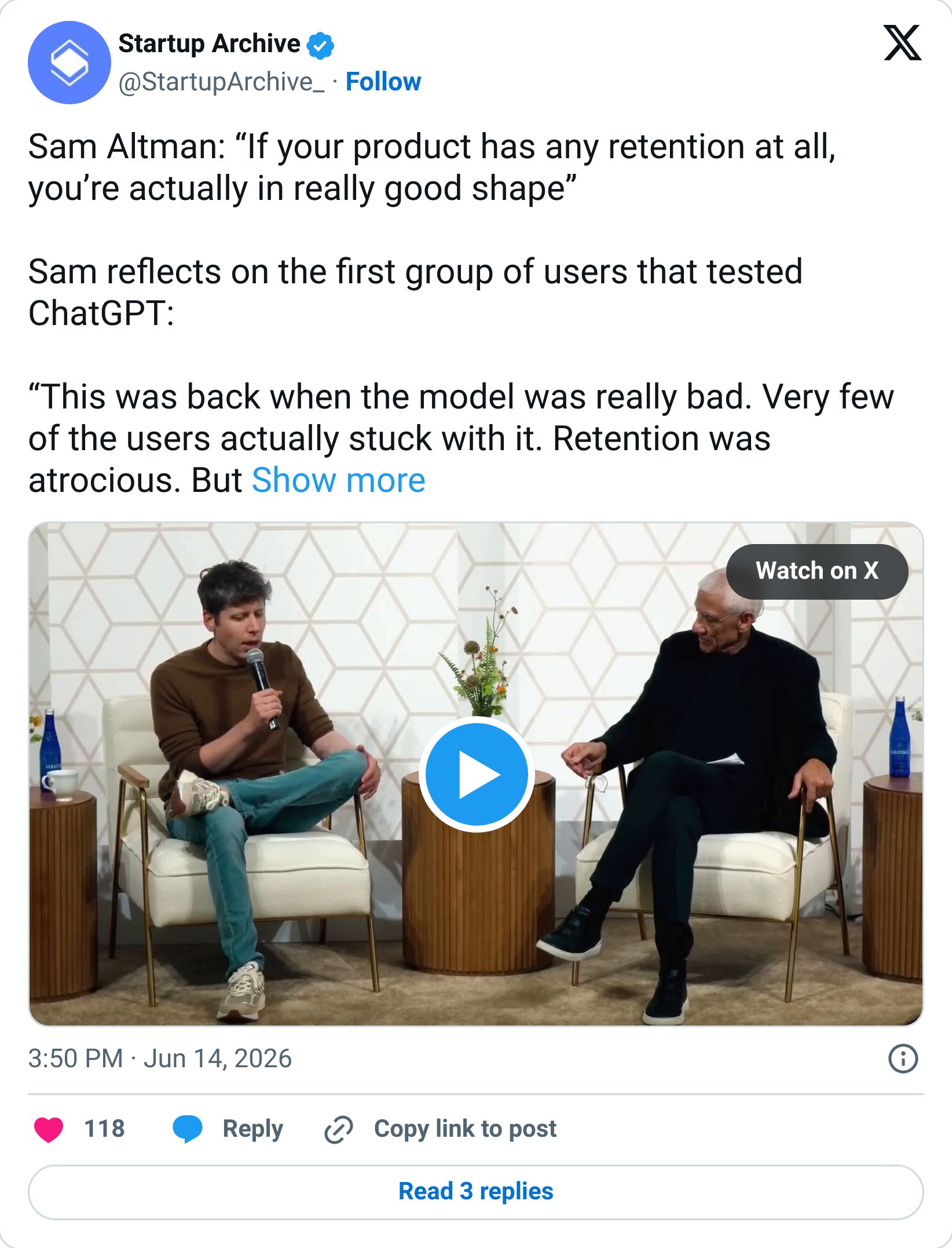 Tweet screenshot