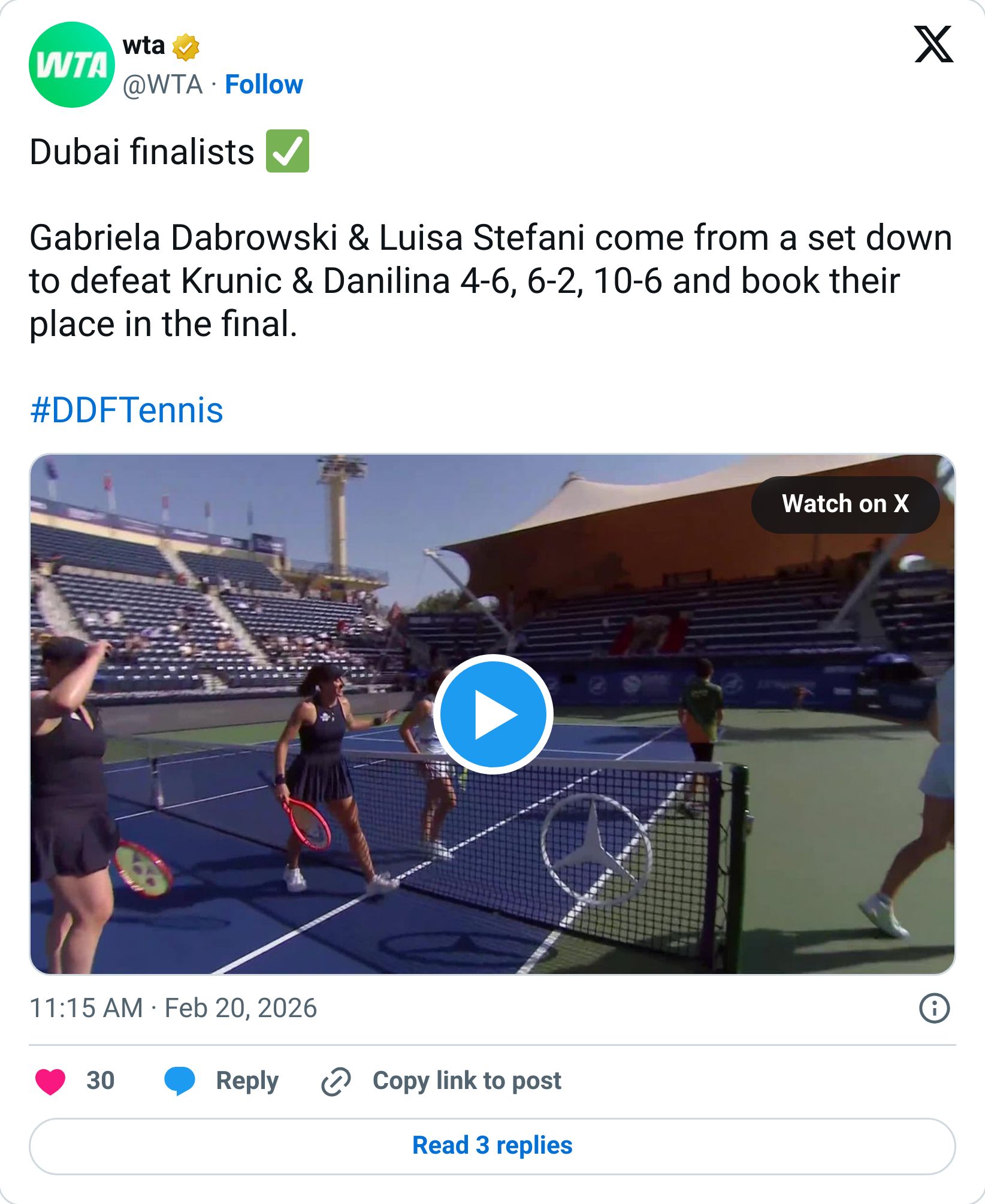 Tweet screenshot