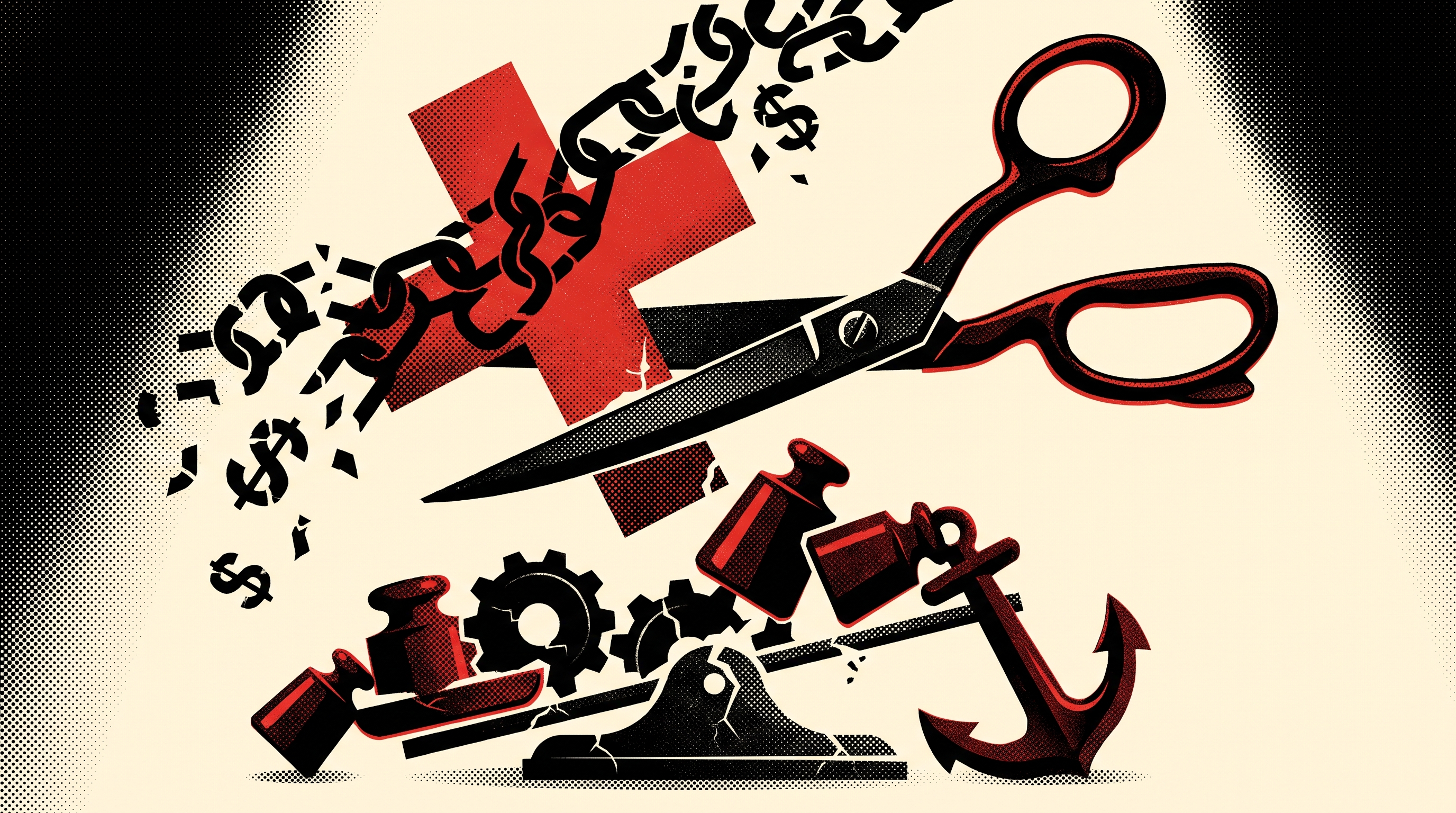 Poster illustration for the issue: They Just Cut 760,000 People Off Obamacare. Here's the Excuse.