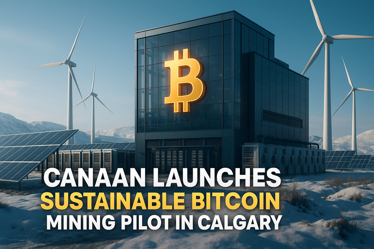 Canaan Launches Sustainable Bitcoin Mining Pilot in Calgary