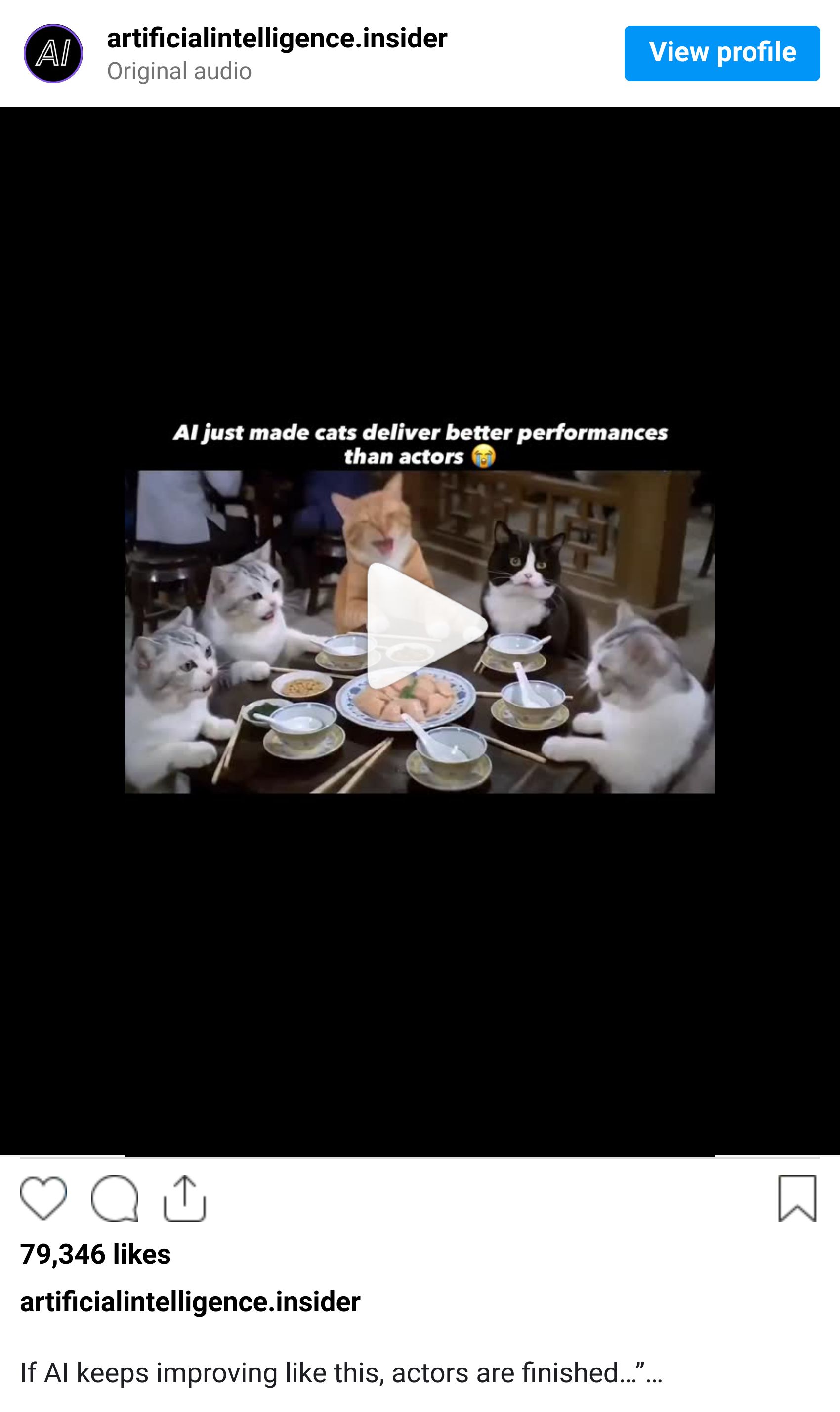 Instagram reel screenshot