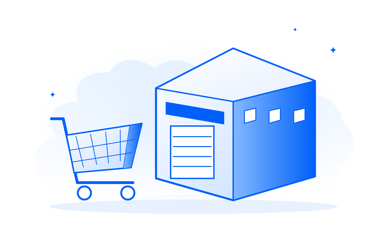 A shopping cart and unbranded warehouse illustrate household spending, not an official Costco store image.