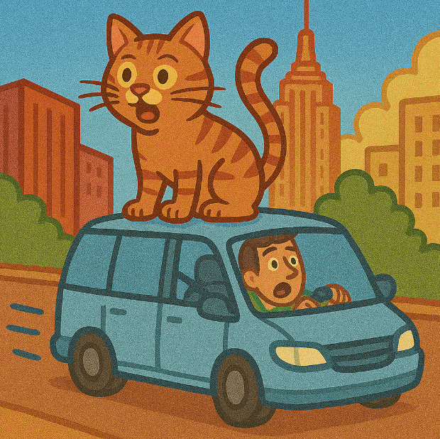 Watch: Cat stows away for 100 miles atop family's vehicle - UPI.com