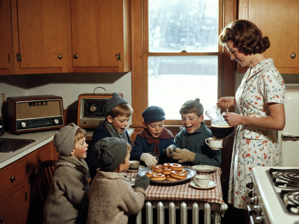 Calvin’s Snow-Day Breakfast, 1962