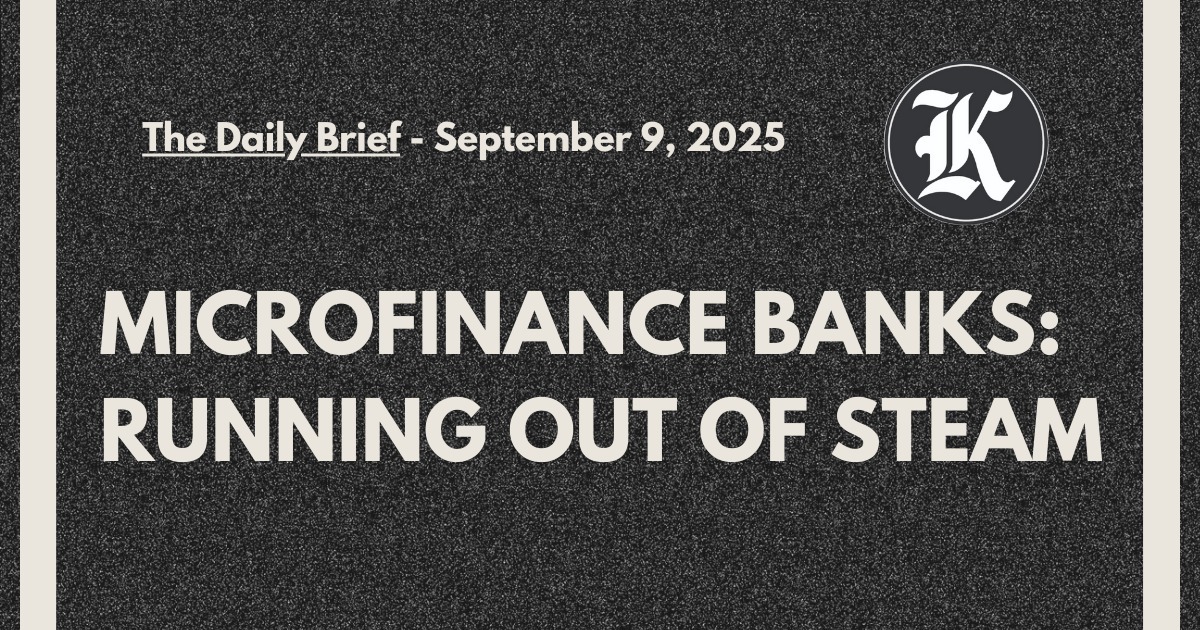 Microfinance Banks: Running Out of Steam