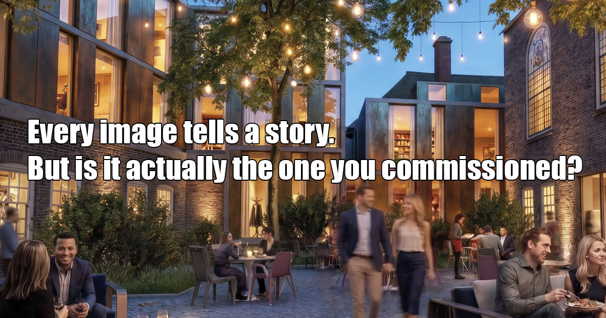 Every image tells a story. But is it actually the one you commissioned?