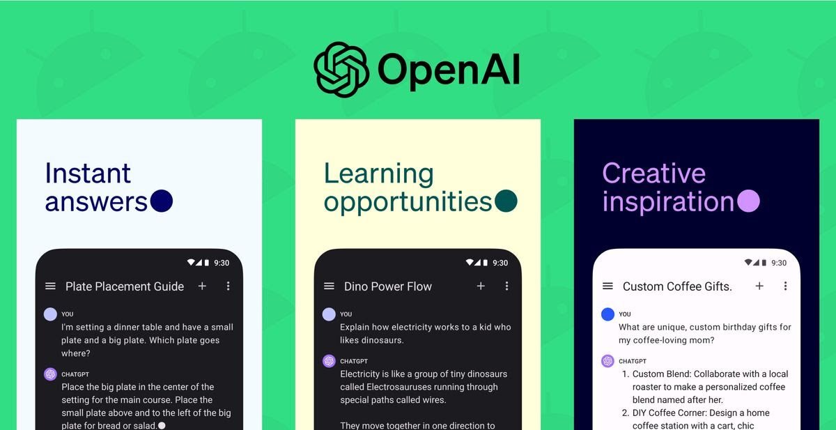 ChatGPT is coming to Android and no more “As a large language model”