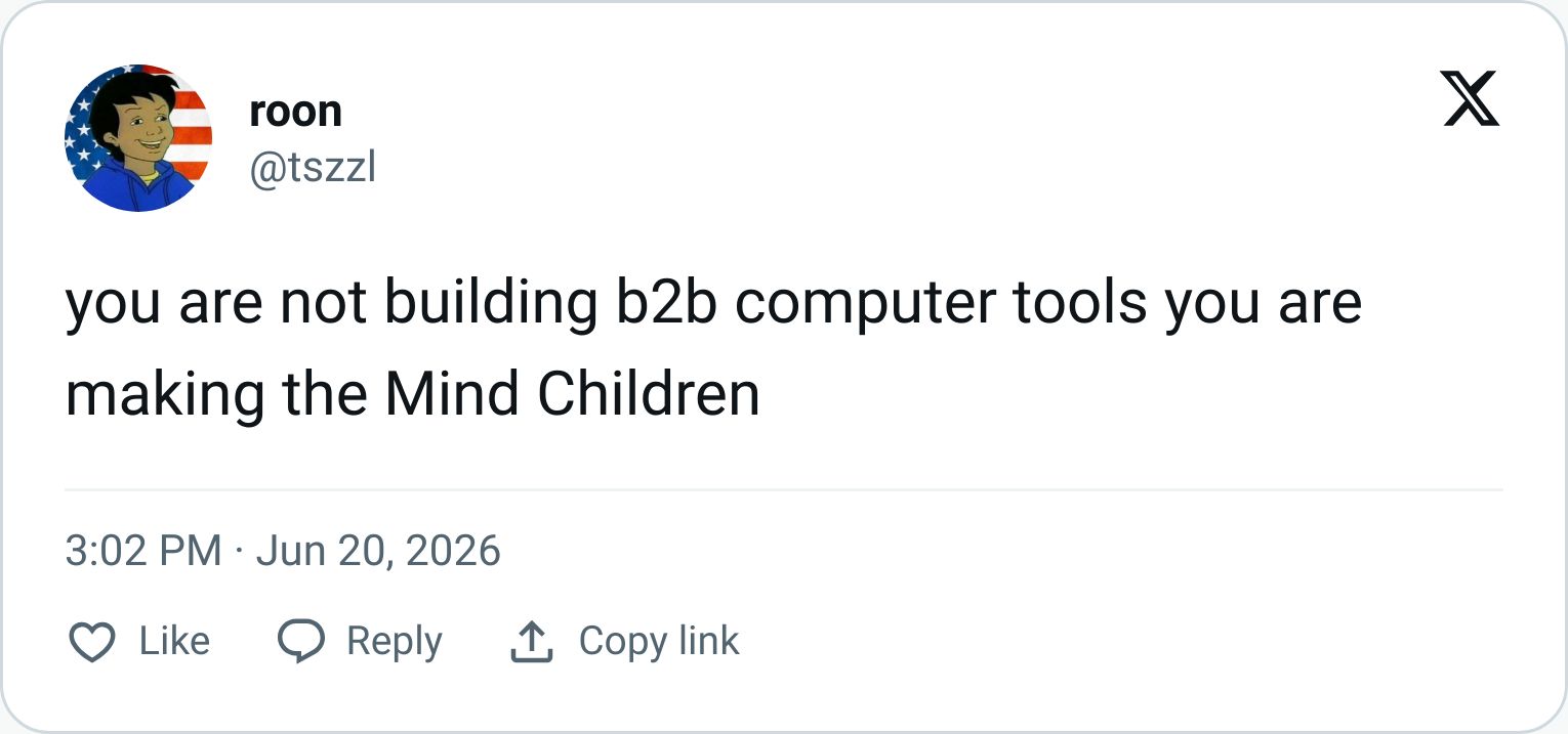 Roon tweet about preparing for AI takeoff