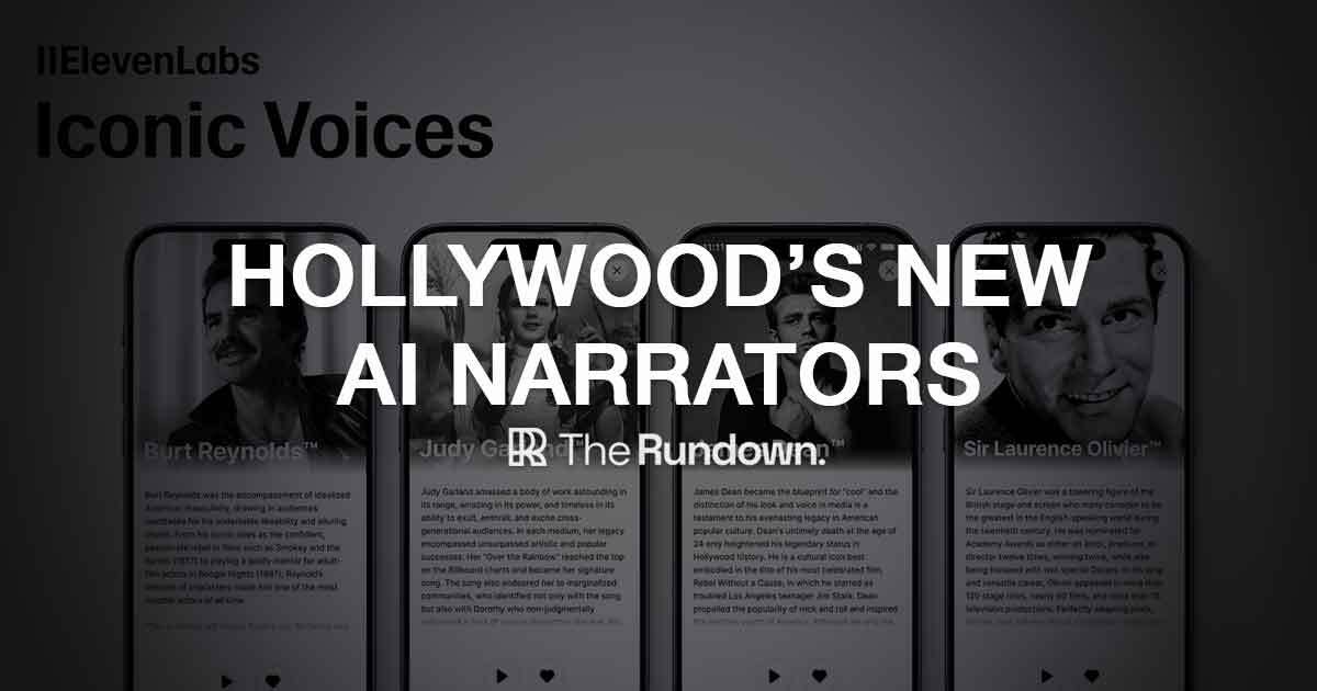 Hollywood's new AI narrators
