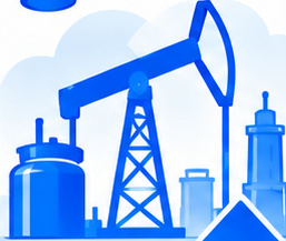 Oil pump and production facilities.