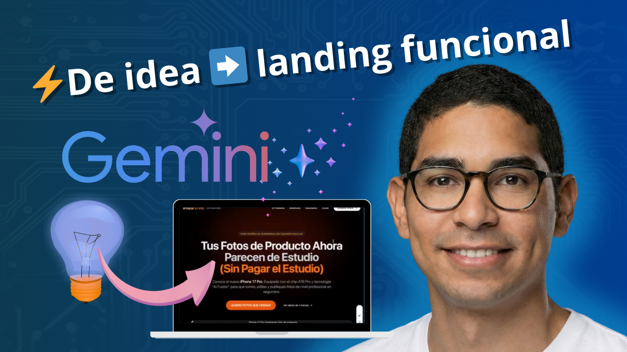 🎧 Episodio 45: Crea un landing page funcional en minutos con Google Gemini