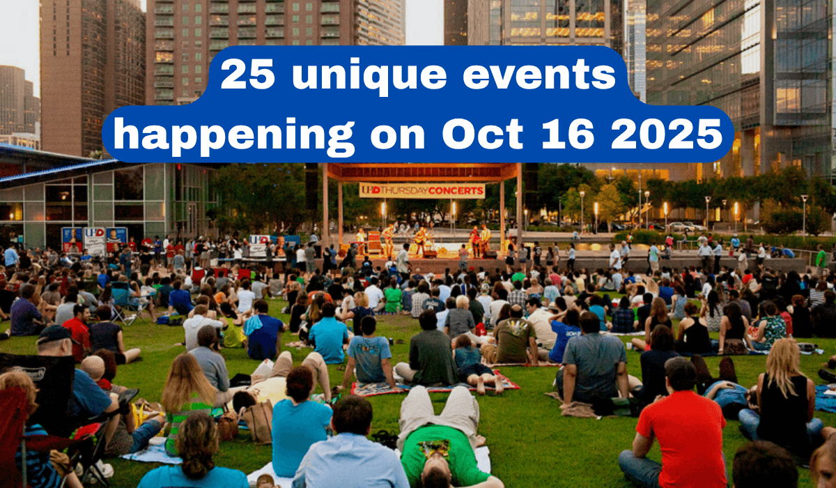 🎟️ What’s Happening in Dallas — Thursday, October 16 2025