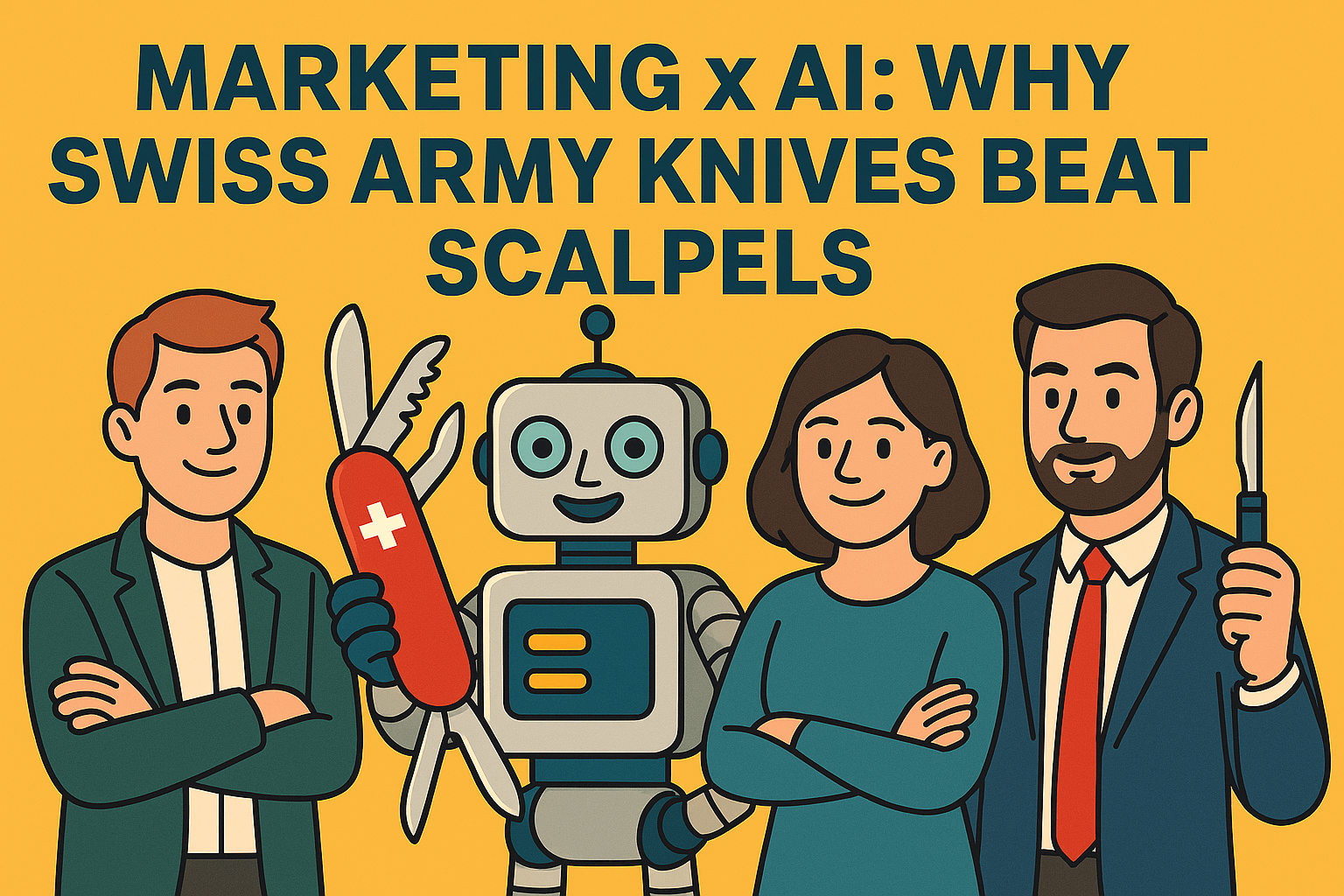 Marketing x AI: Why Swiss Army Knives Beat Scalpels 
