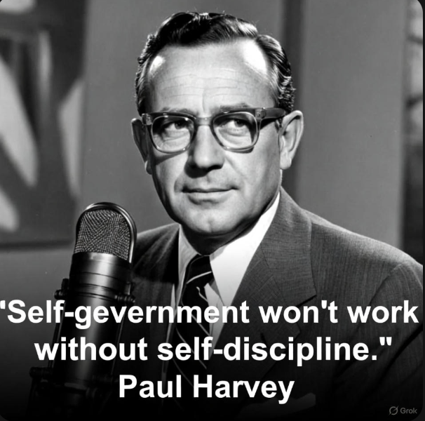 Paul Harvey on Self-Government and Discipline