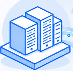 Investor Call editorial illustration: company data centers.