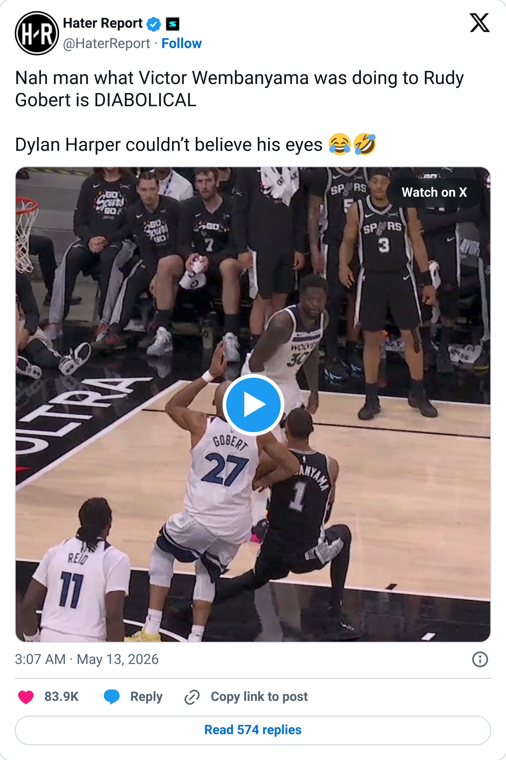 Tweet screenshot