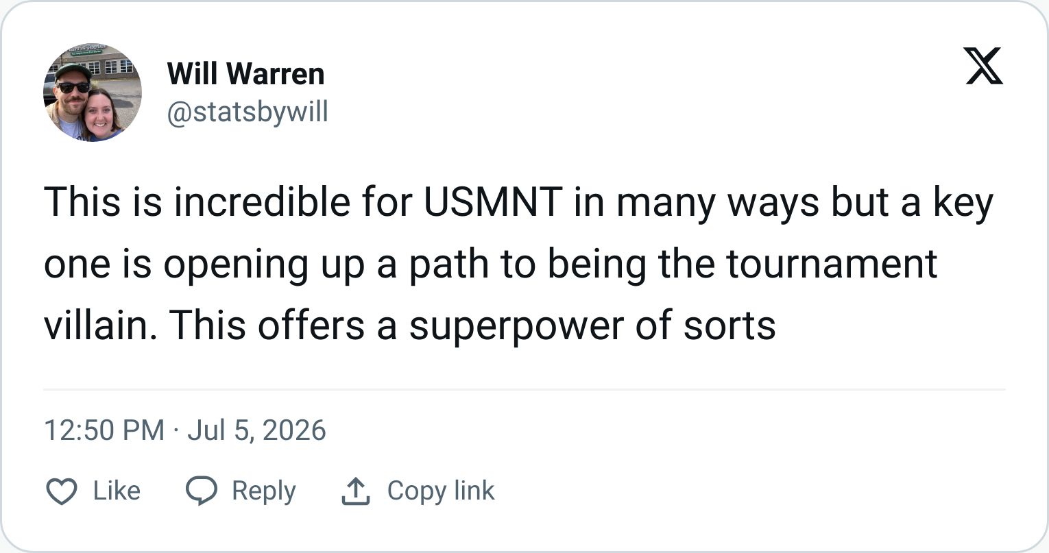 Tweet screenshot