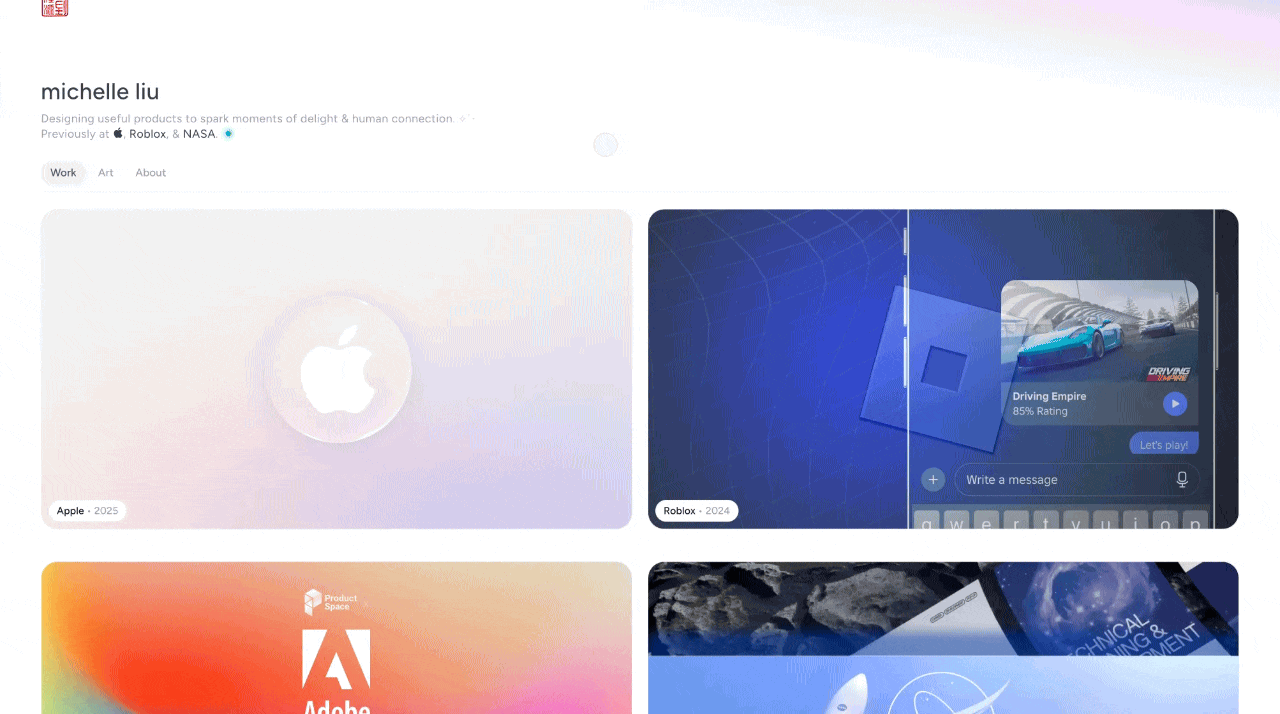 Junior Portfolio Showcase: Michelle Liu