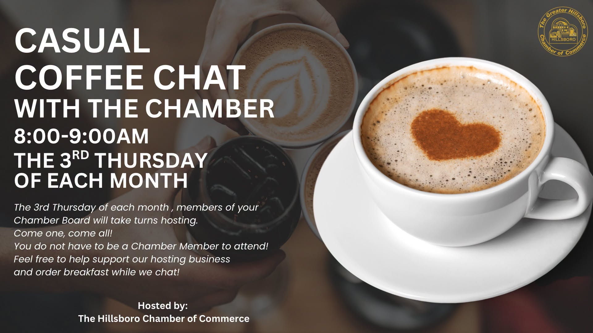 Coffee Chat with the Chamber on August 20