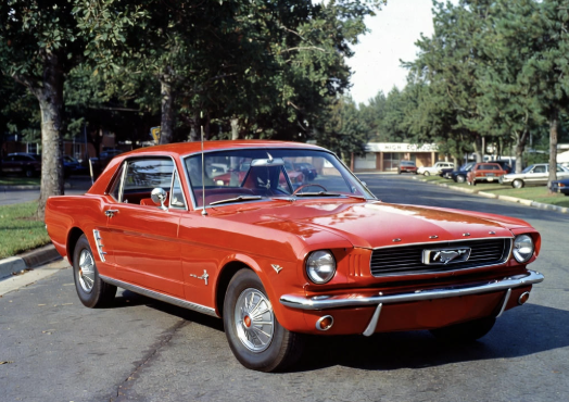 1965 Ford Mustang Fastback in Rangoon Red
