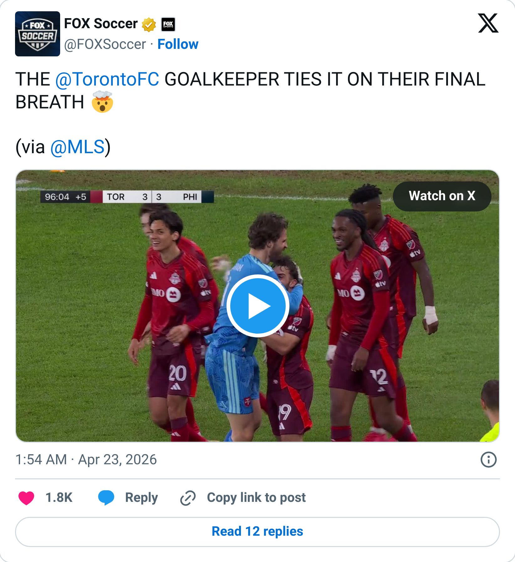 Tweet screenshot