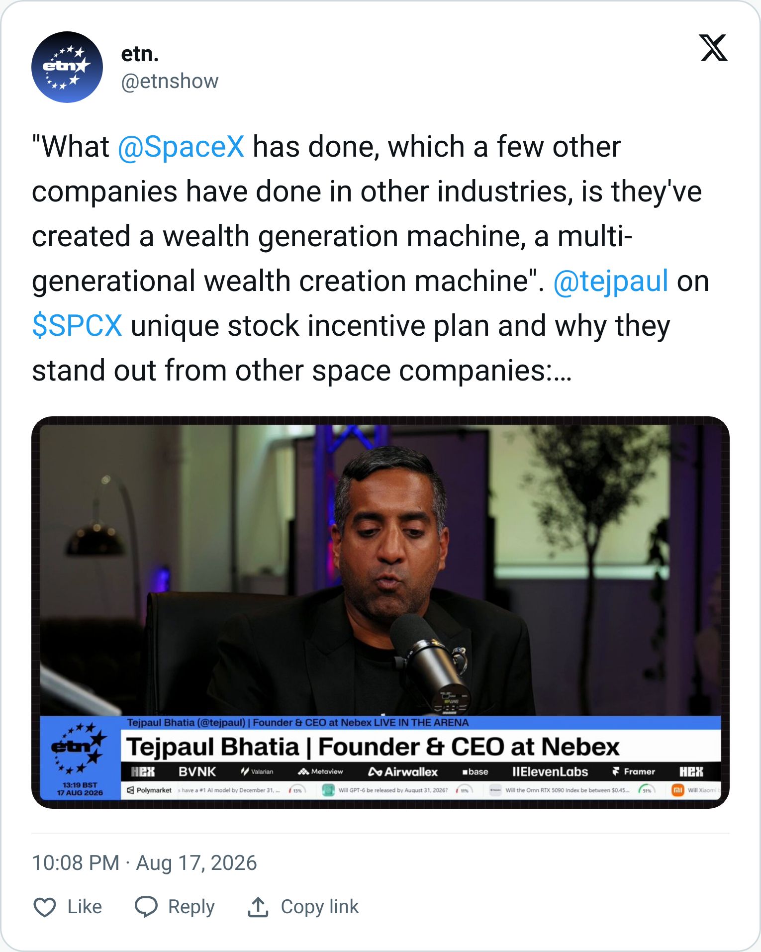 Tweet screenshot