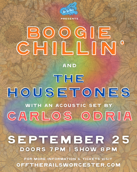 Boogie Chillin and The Housetones show poster for September 25