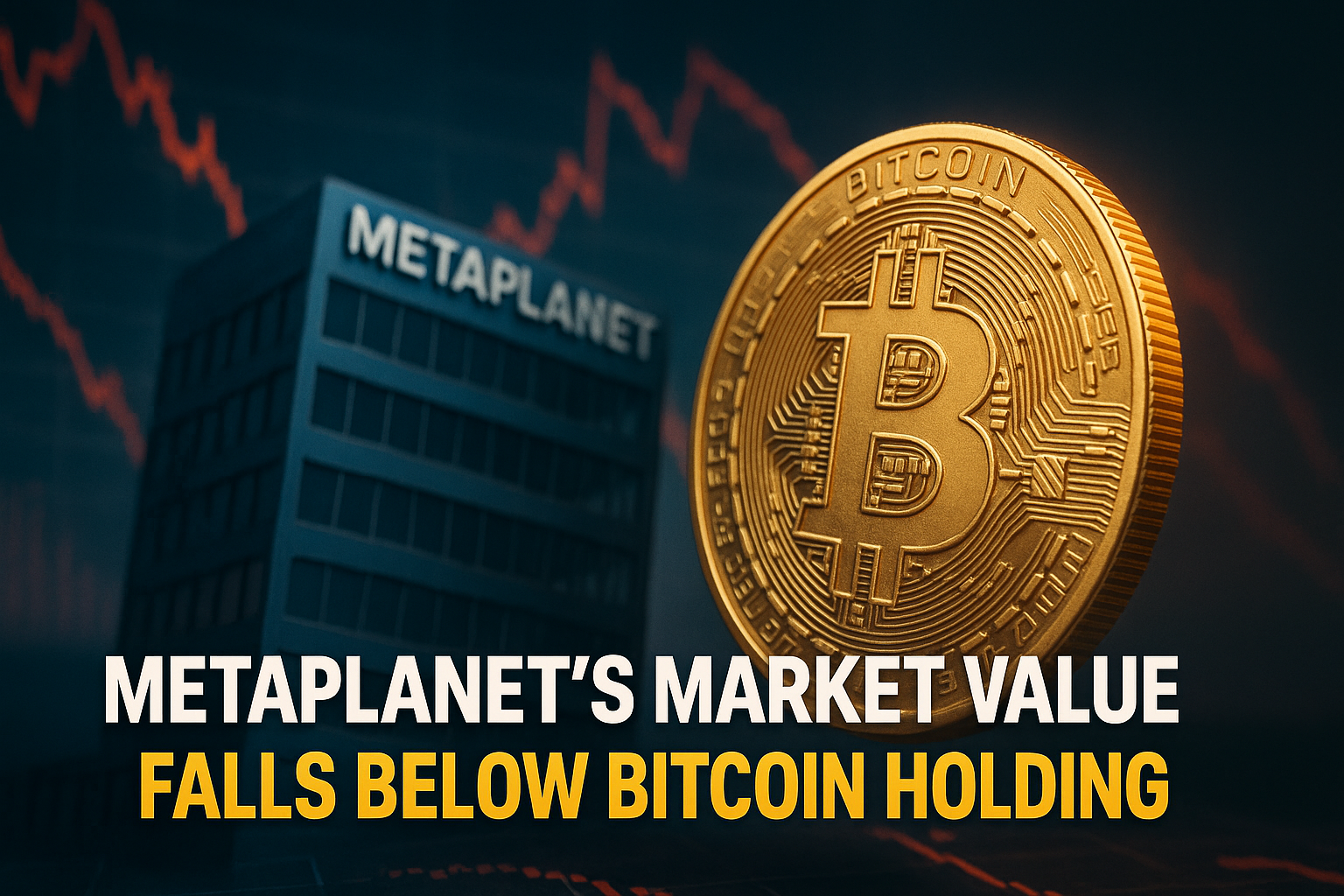Metaplanet’s Market Value Falls Below Bitcoin Holdings