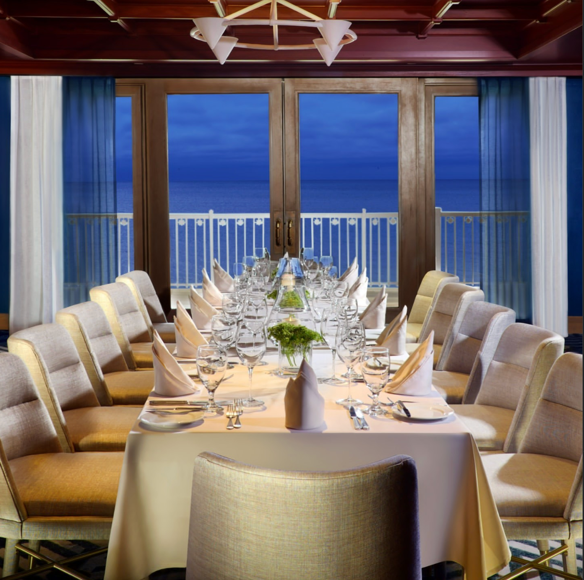 Waterfront private dining in Naples
