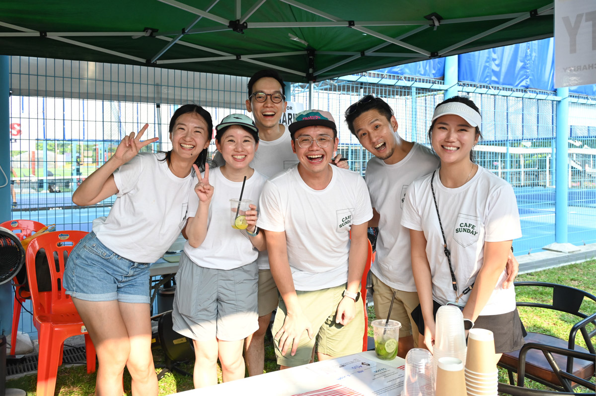 Coffee for charity. These good folks raised over $3000 btw. Clap, clap!