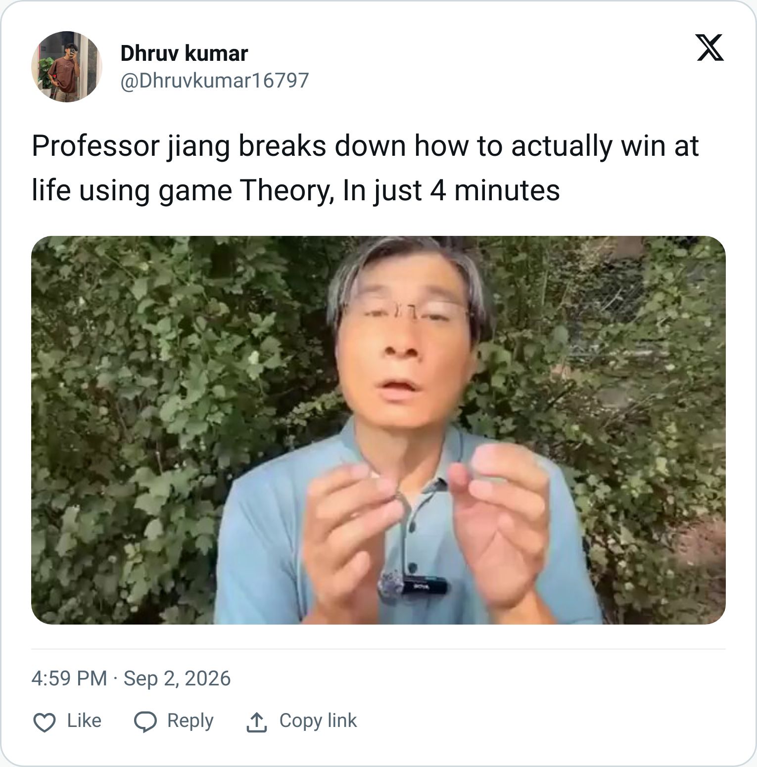 Tweet screenshot