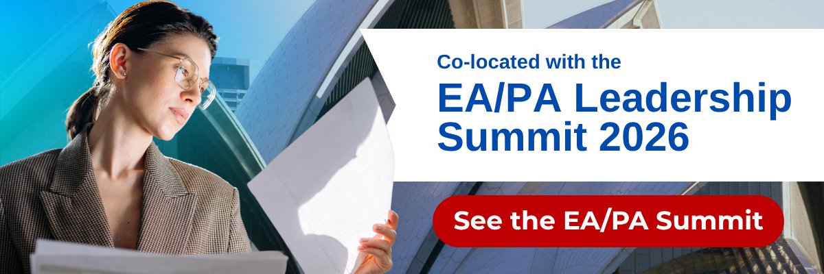 Co-located with the EA/PA Leadership Summit 2026. See the EA/PA Summit.
