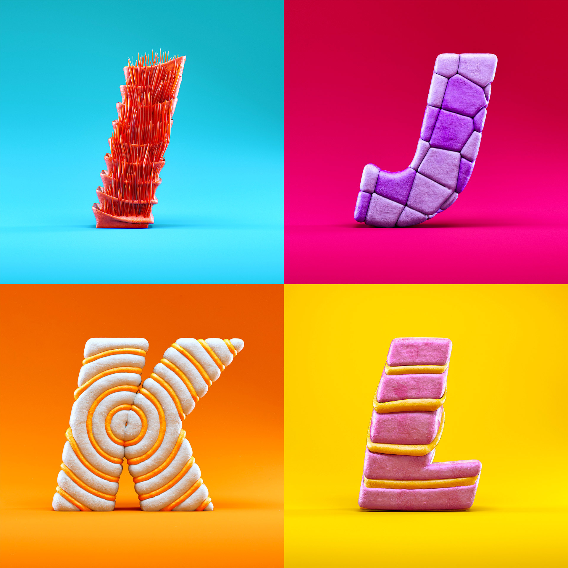 Micelli Lettering Raffaele Micillo’s Beautifully Colorful and Tactile Alphabet