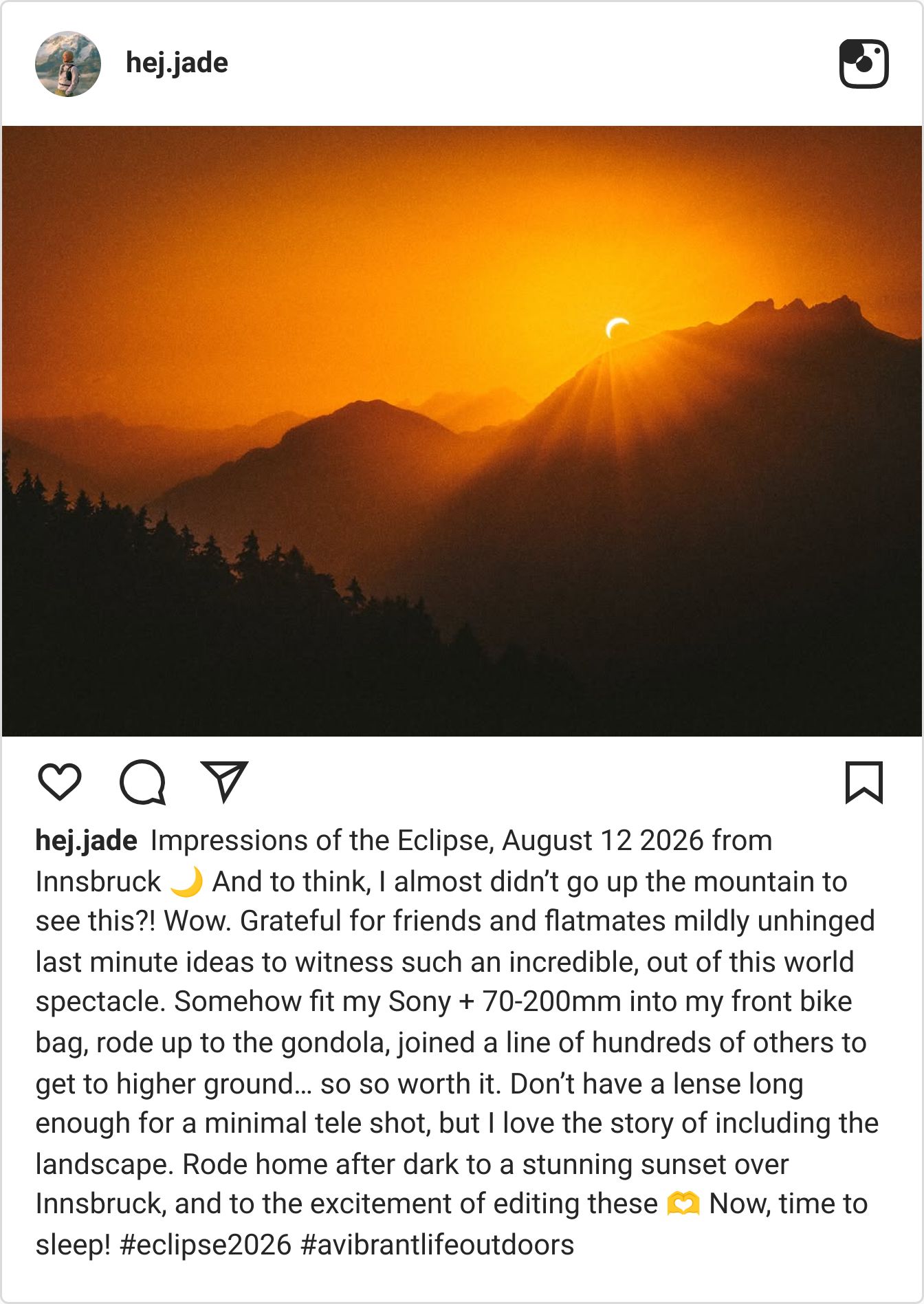 Instagram reel screenshot