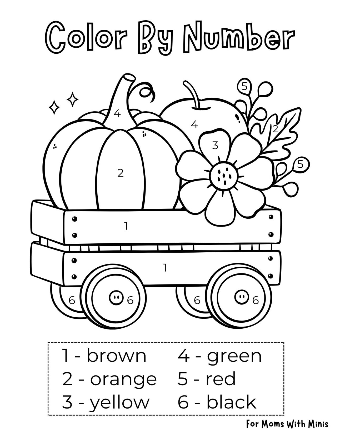 Fall Themed Color By Number