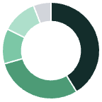 Therapeutic area breakdown pie chart