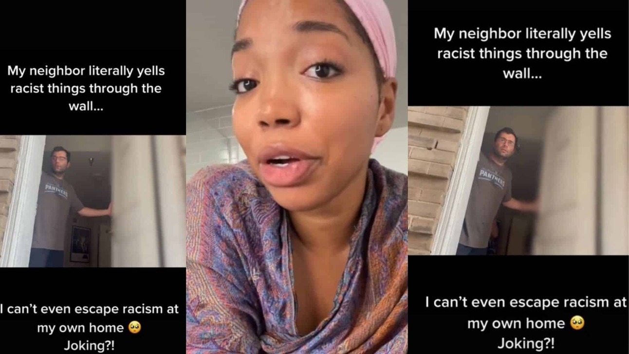 TikTok Video Shows Neighbor Yelling Racial Slurs Through Apartment Wall