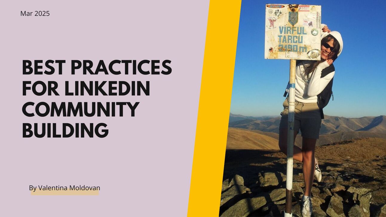 Best practices for Community Building using LinkedIn