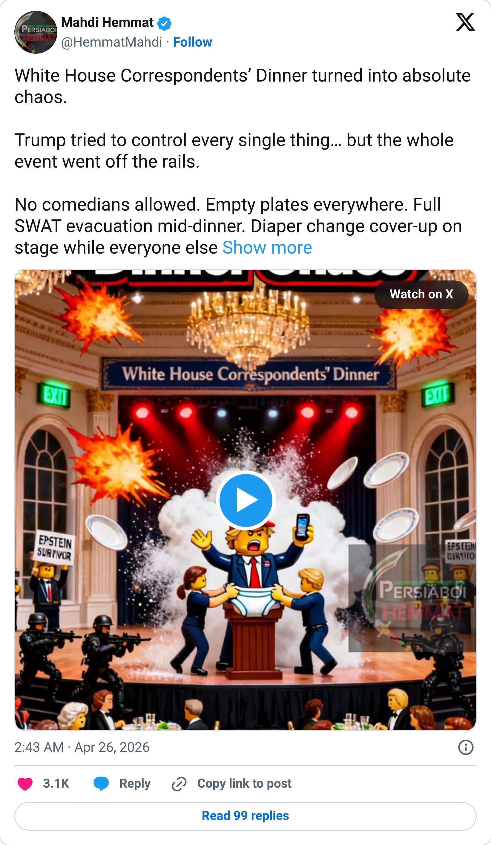 Tweet screenshot