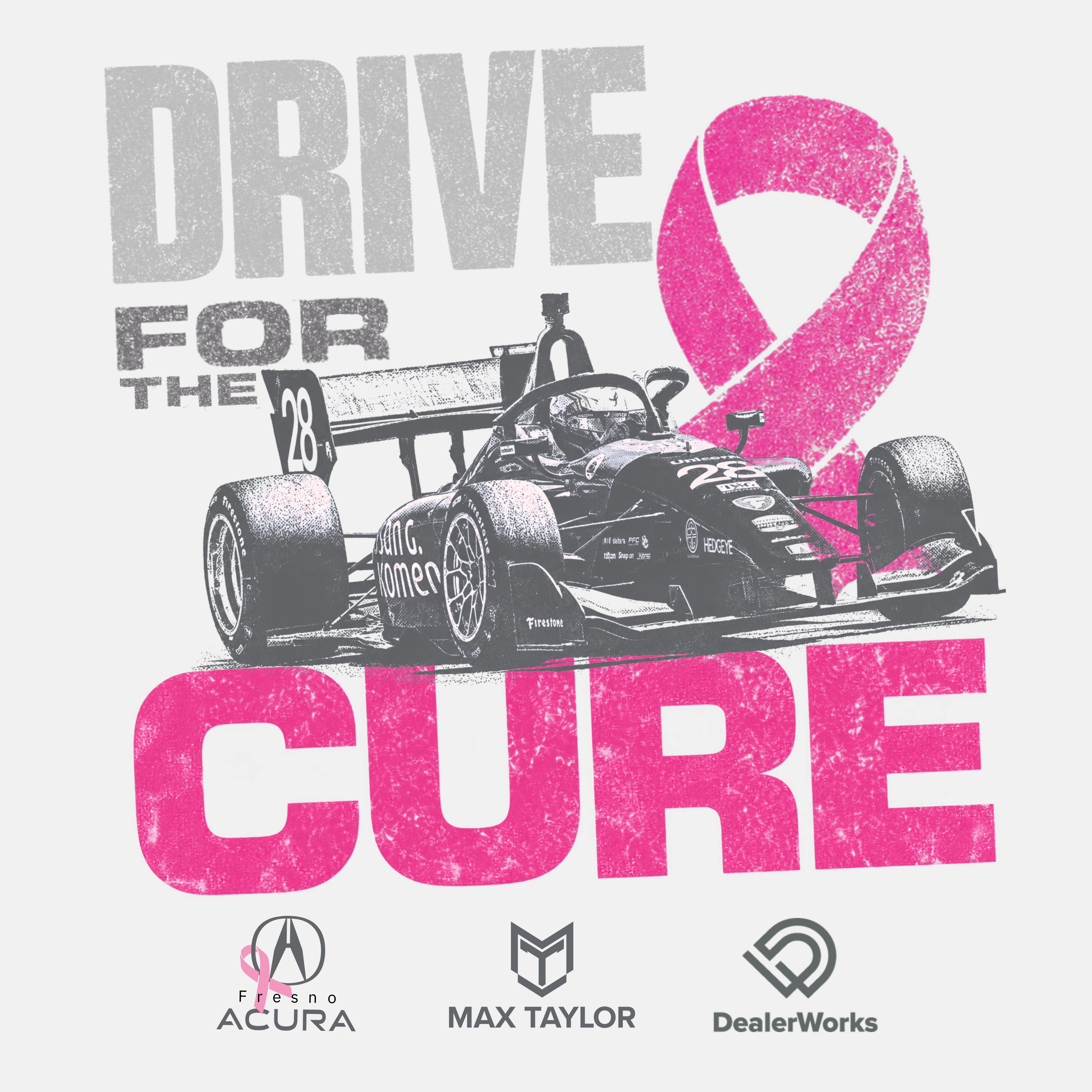 Drive for the Cure Pink car livery reveal