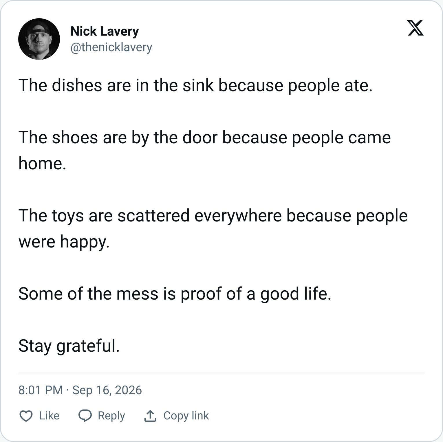Tweet screenshot