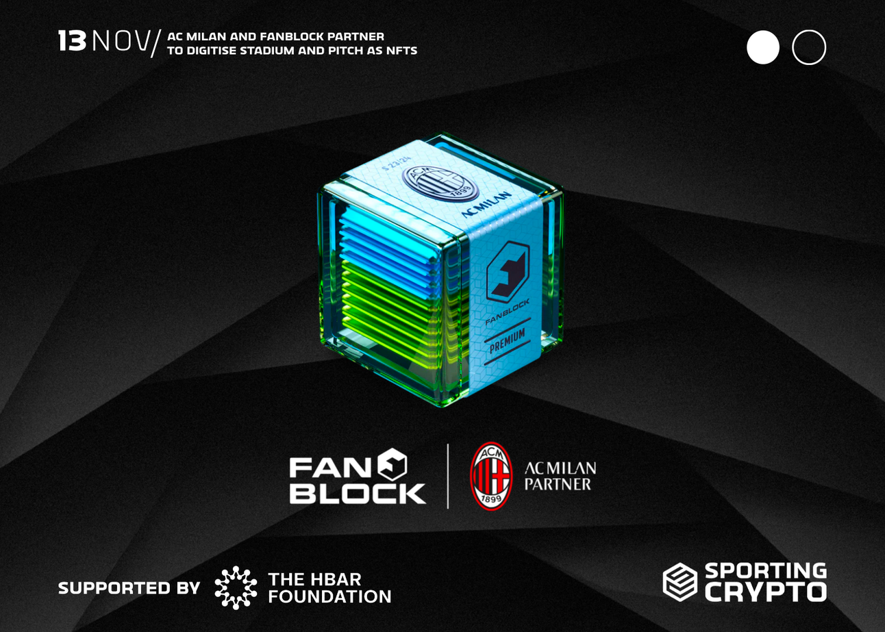 AC Milan and FANBLOCK Partner to Digitise Football Pitch as NFTs.