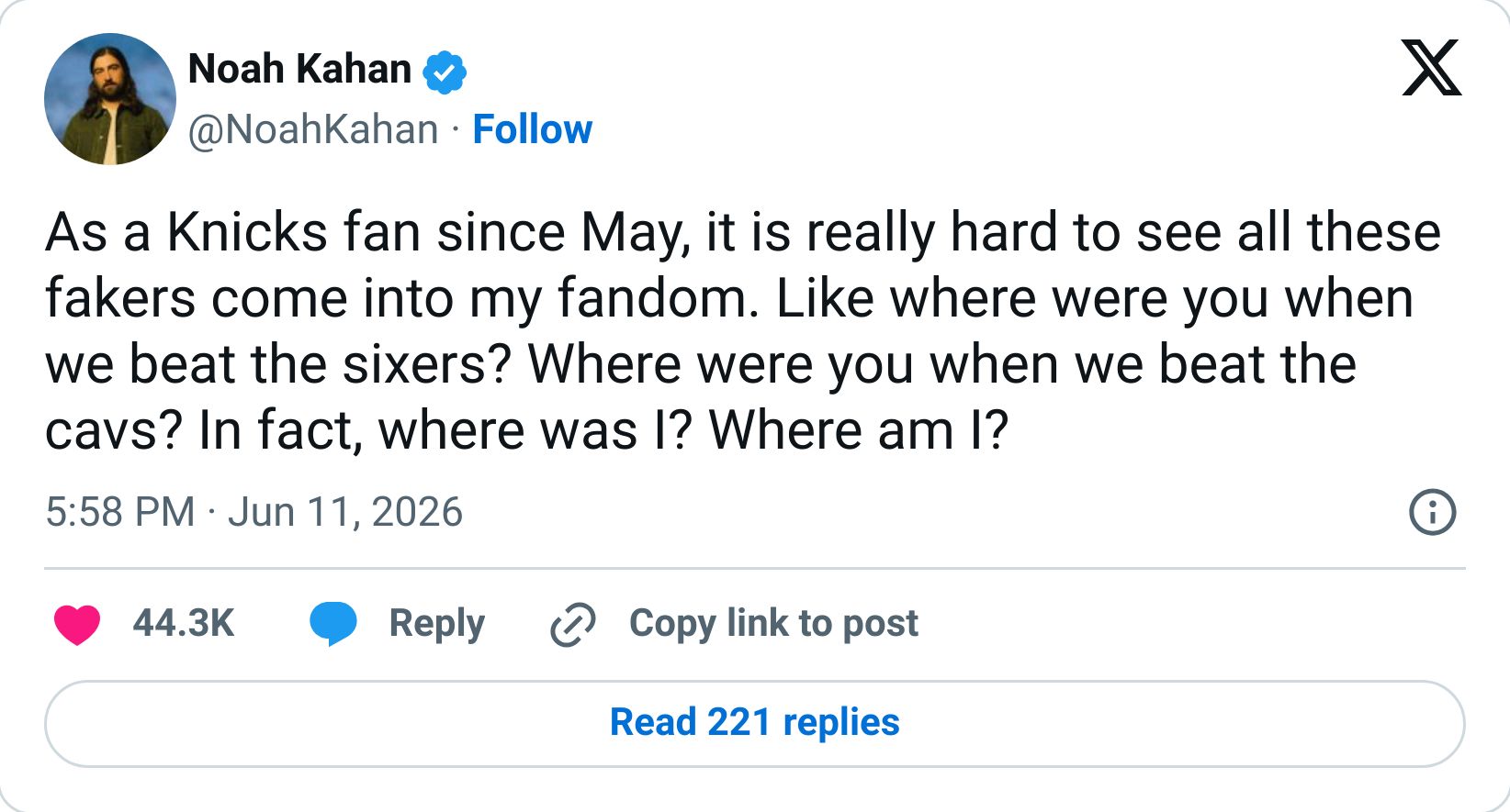 Tweet screenshot