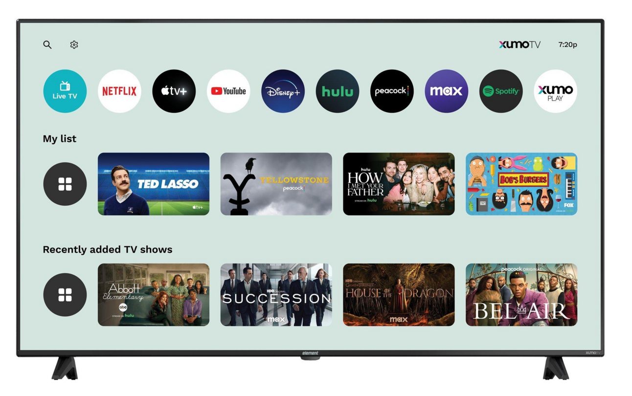 Comcast's new Element Xumo TVs come in four sizes.