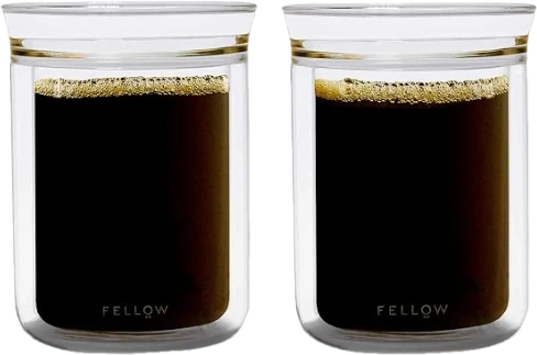 Two Fellow Stagg double wall glass mugs